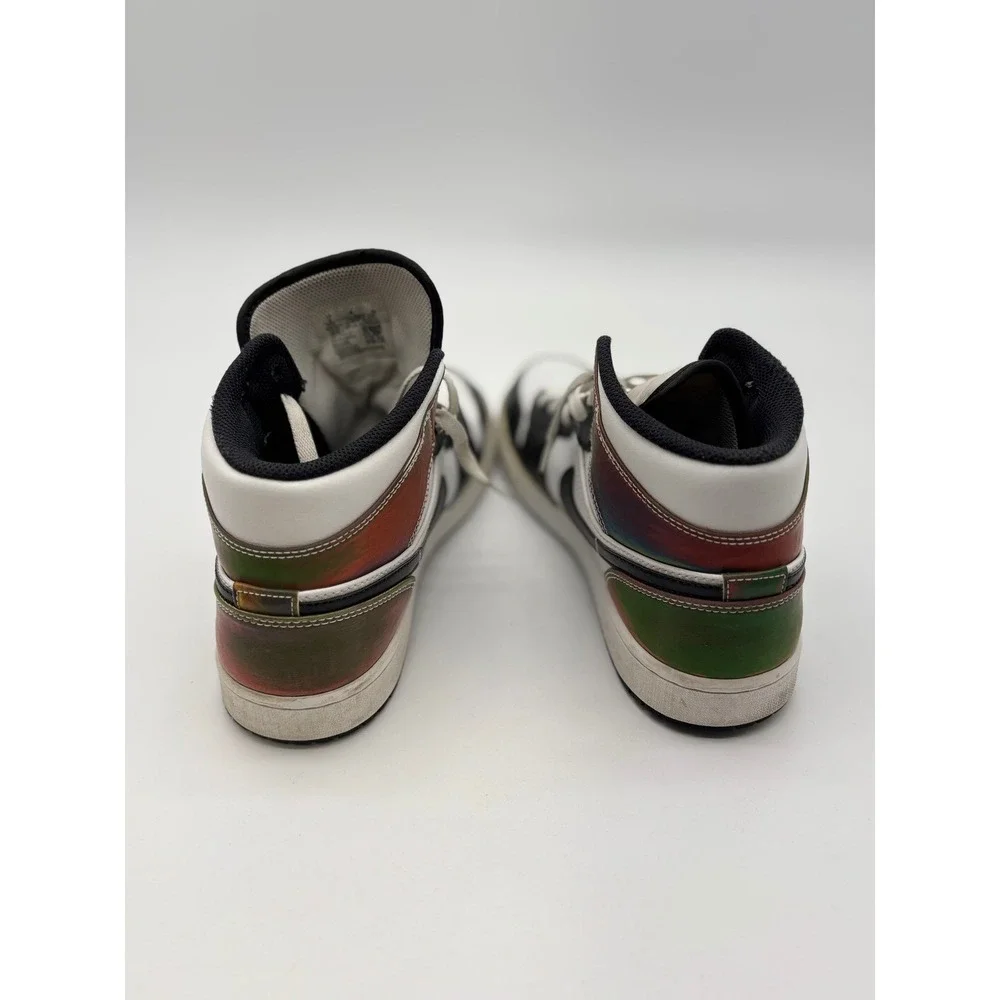 Nike Air Jordan 1 Mid Heat Reactive‎ Black White Multi DM7802-100 Mens Size 9